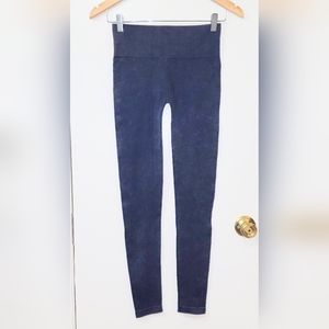 Eye Candy sizeM Blue Gray Textured Distressed Look Leggings. Wear Anywhere Any